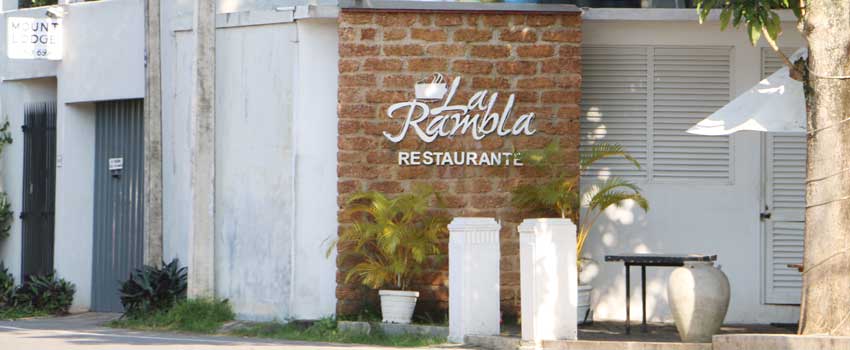 Restaurants in Mount Lavinia near Colombo Sri Lanka